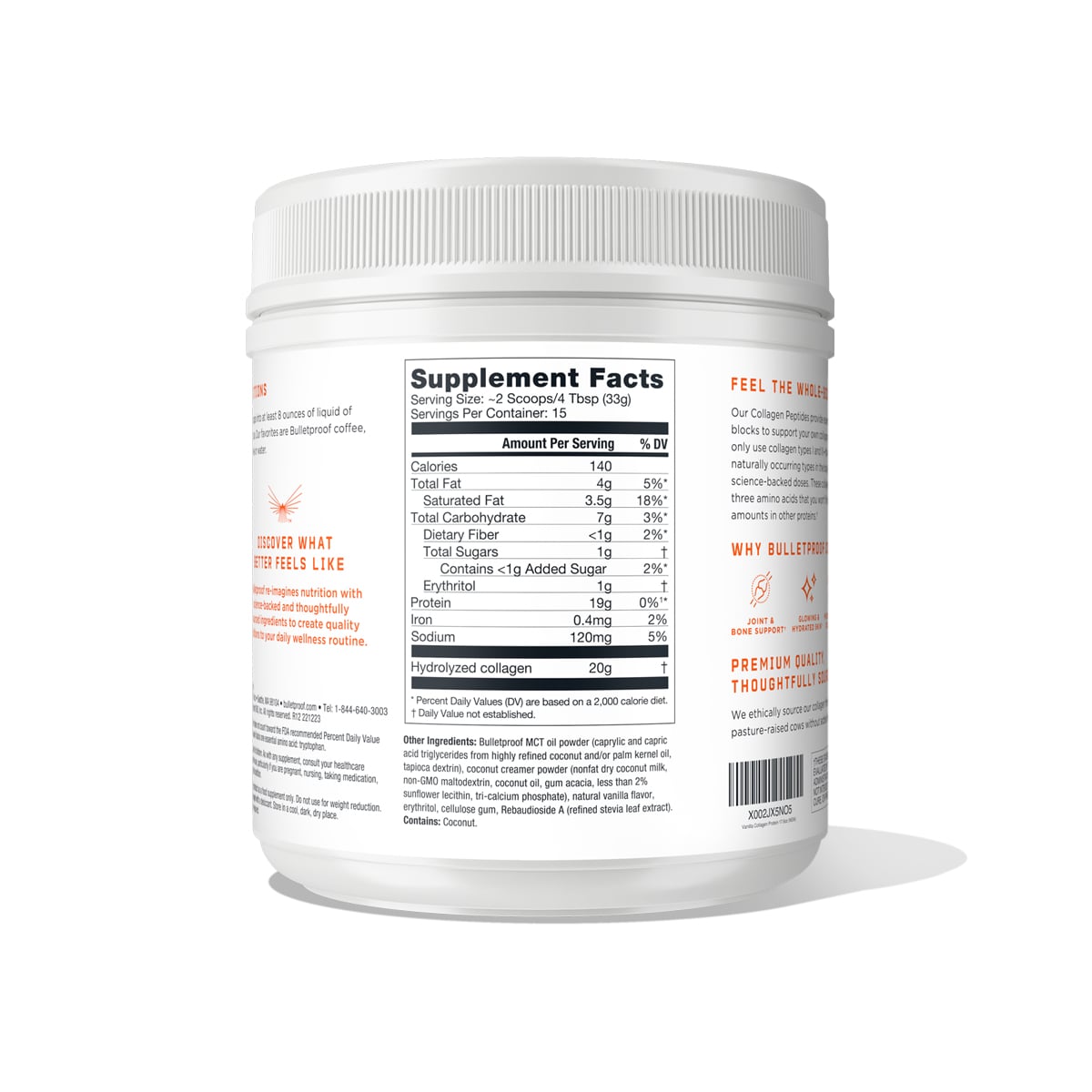 Bulletproof™ Vanilla Collagen Peptides