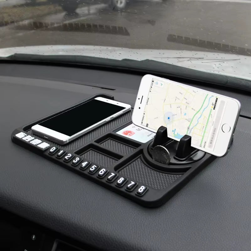 Silicone Car Anti-Slip Mat Auto Phone Holder Non Slip Sticky anti Slide Dash Phone Mount Parking Number Card Car Pad Mat Gadget