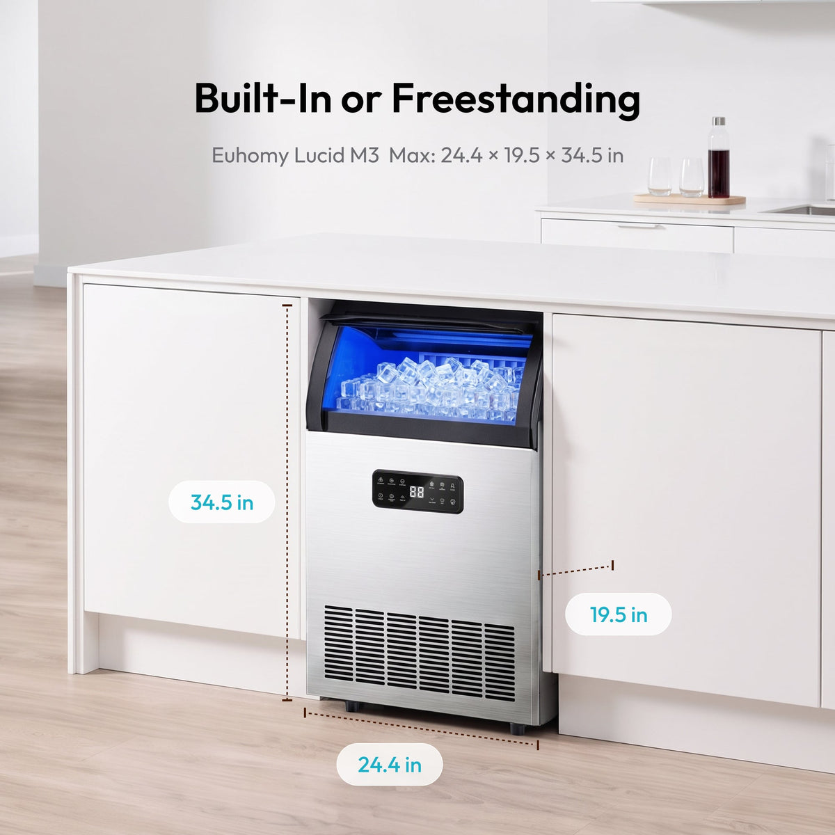 Euhomy Lucid M3 Cube Commercial Ice Maker