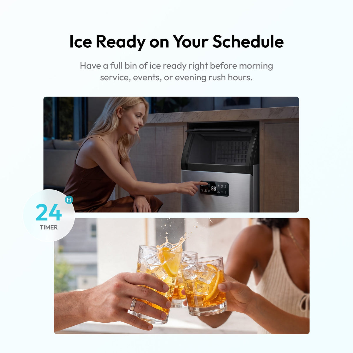 Euhomy Lucid M3 Cube Commercial Ice Maker