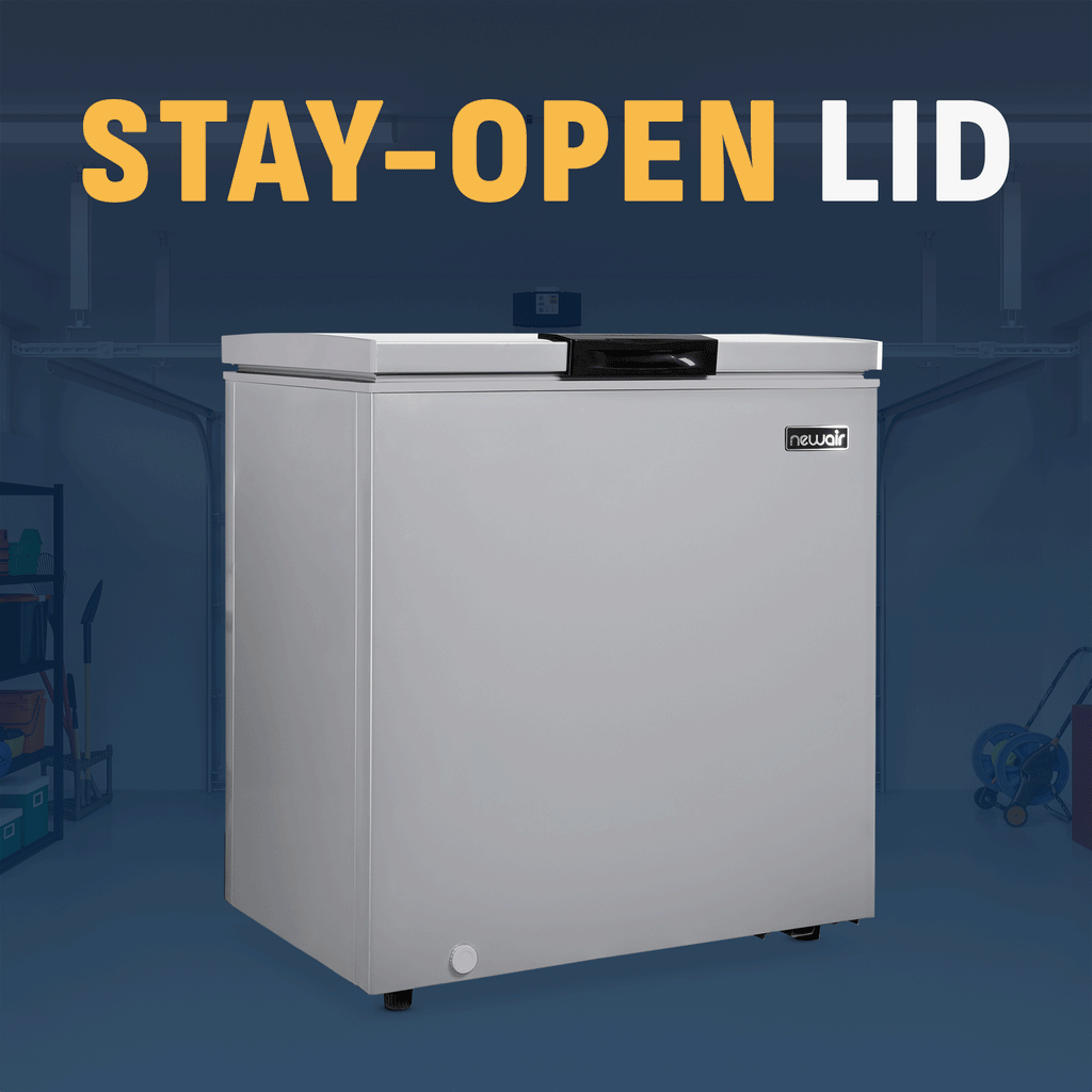 Newair® Mini Deep Chest Freezer, 5 Cu. Ft. - Cool Gray