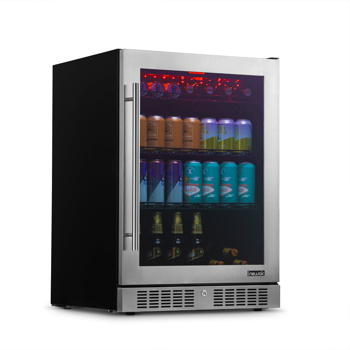 Newair® 224-Can Built-In Stainless Steel Beverage Fridge - 24"